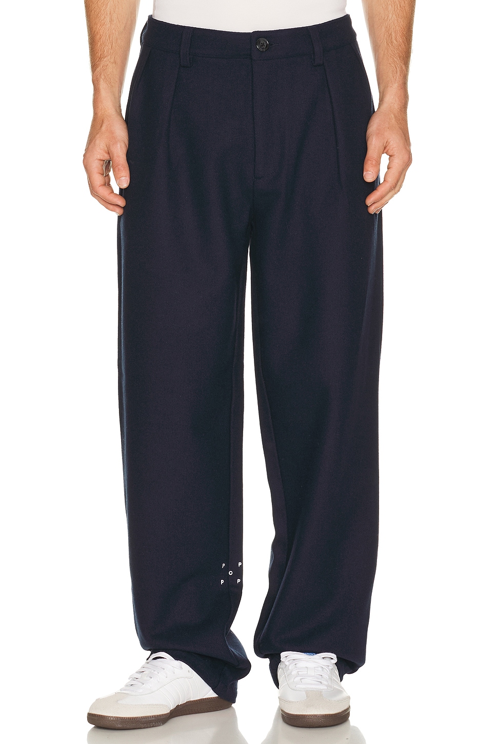 Pop Trading Company Wool Hewitt Suit Pants in Blue
