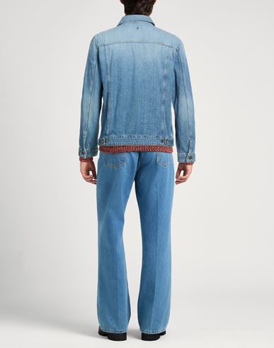 Man Denim outerwear Blue Size 44 Cotton