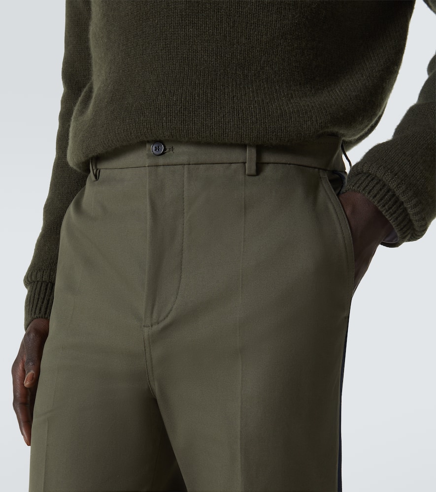 Cotton straight pants