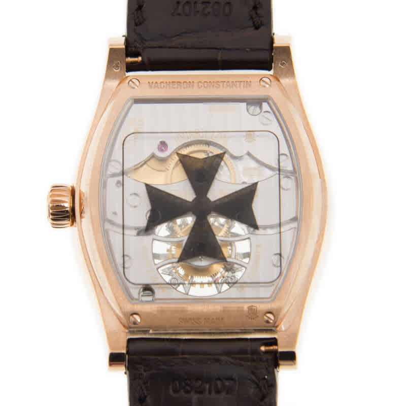 Malte Tourbillon 18kt Rose Gold Brown Leather Mens Watch 30130000R-9754