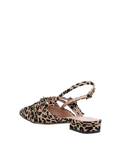 Ovyé Woman Ballet flats Beige Size 7 Leather