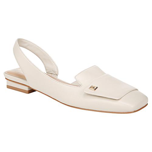 ™ Teagan Slingback Flats - Cream White Leather