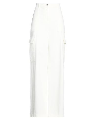 Woman Jeans Ivory Size M Cotton