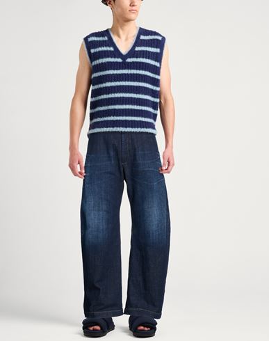 Man Jeans Blue Size 32 Cotton, Elastane