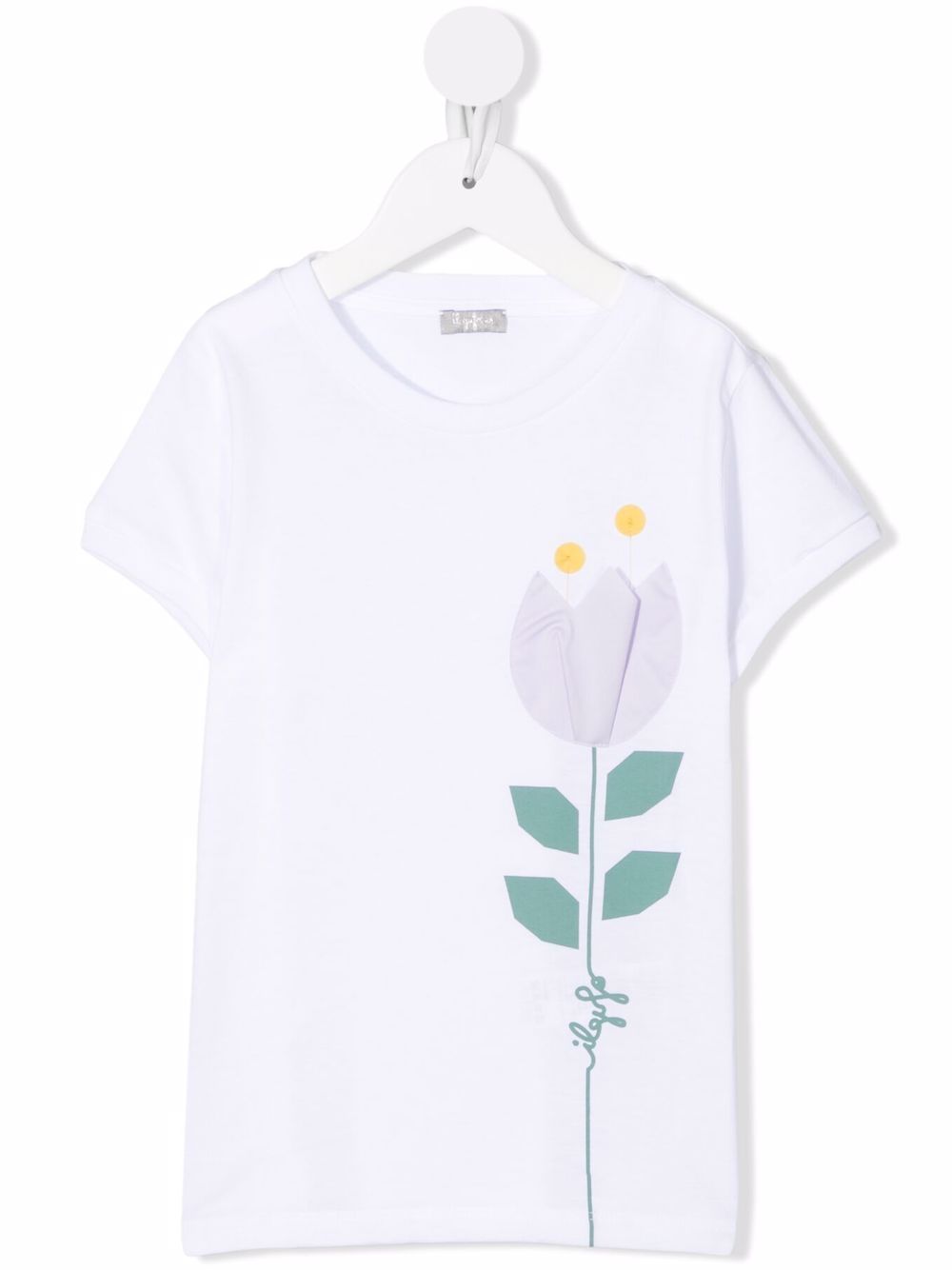Flower-print T-shirt - White