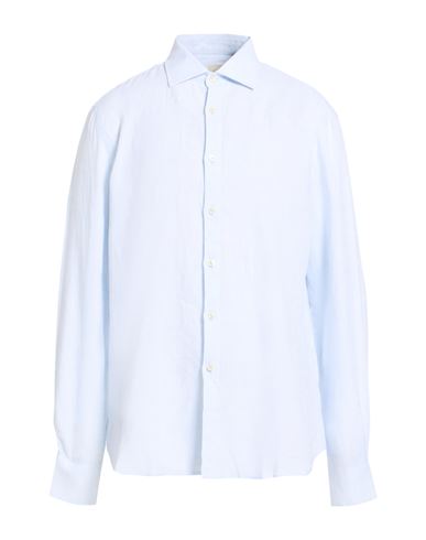Man Shirt Sky blue Size 48 Linen