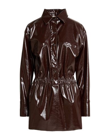 Woman Mini dress Chocolate brown Size 6 Polyester