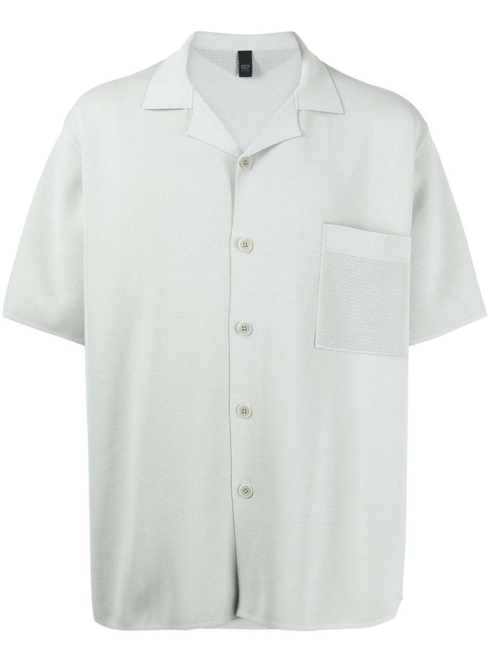 Patch-pocket button-up shirt - Black