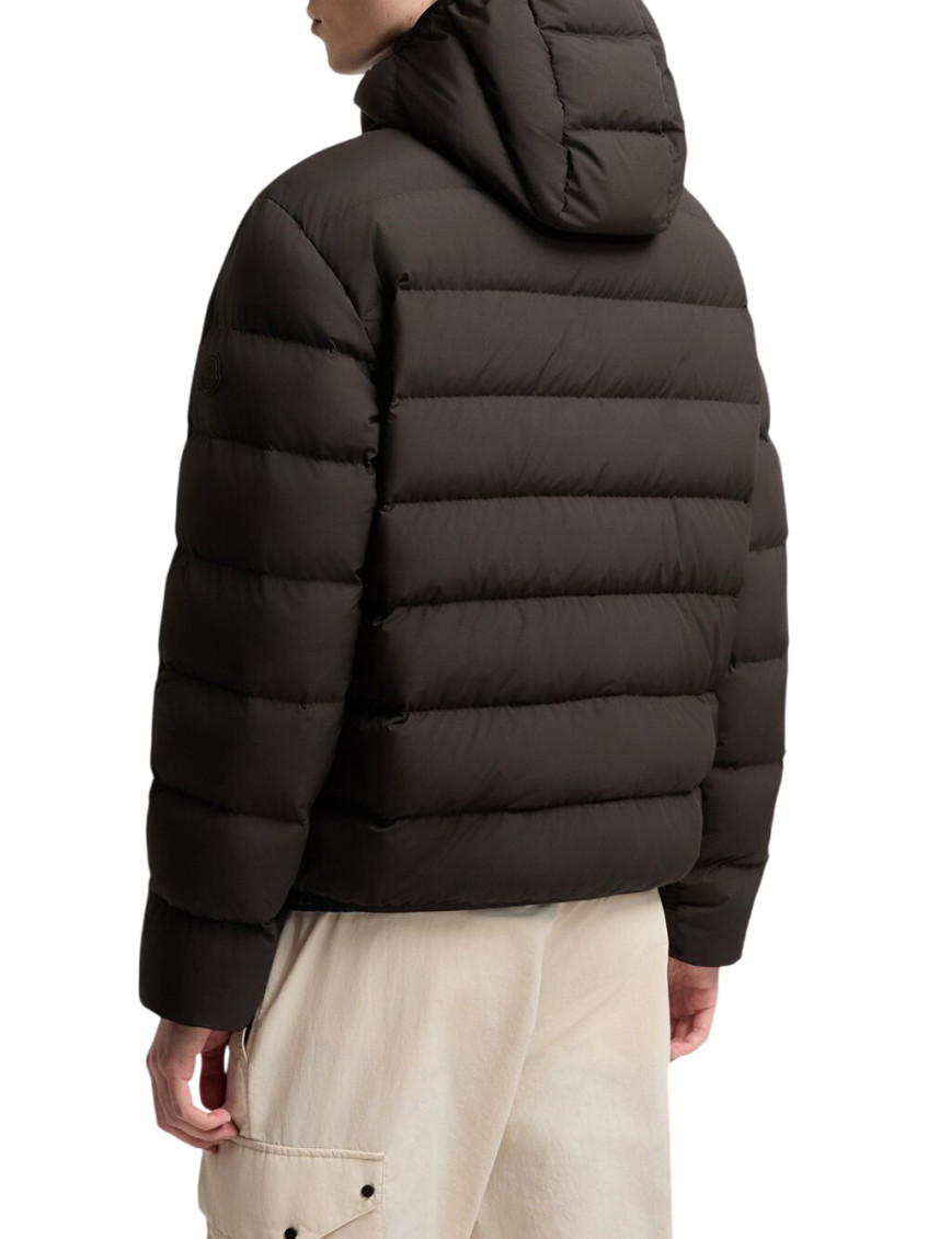 Black Quilted Hood Jacket