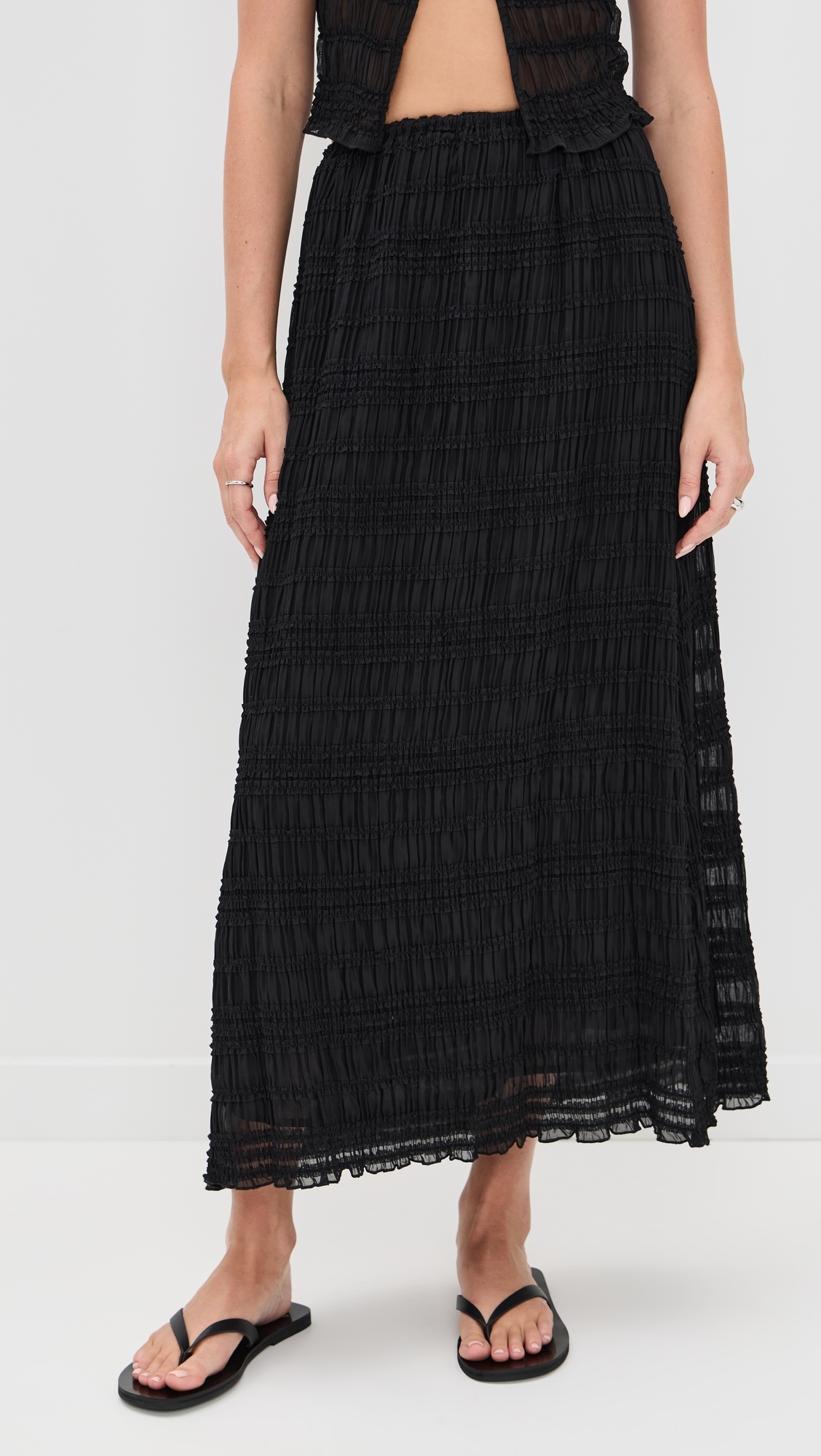 Mia Midi Skirt Black