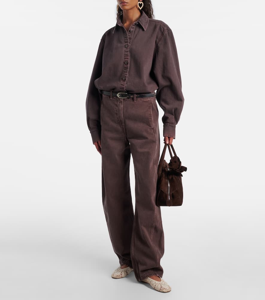 High-rise balloon jeans