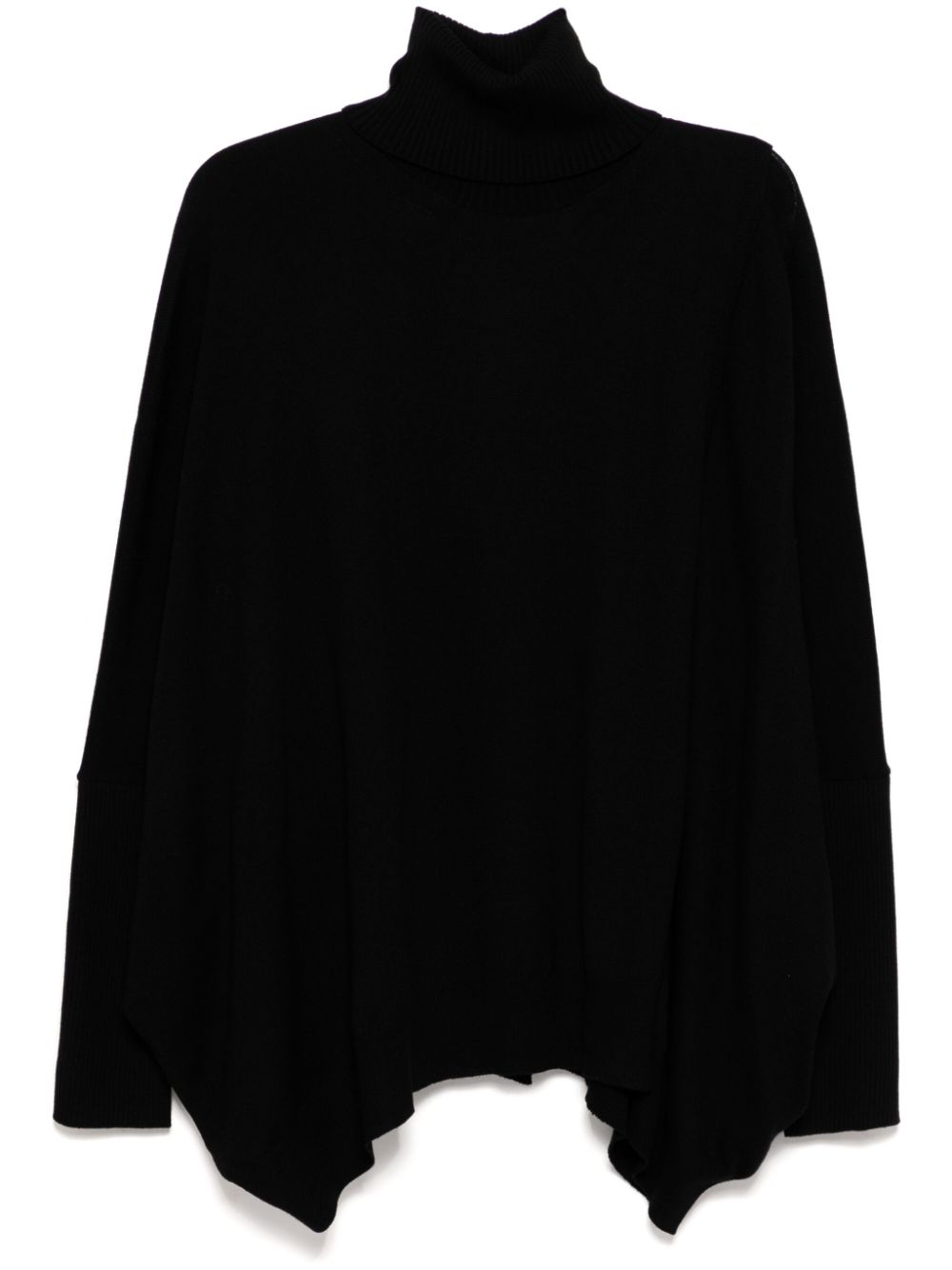 Roll-neck jumper - Black