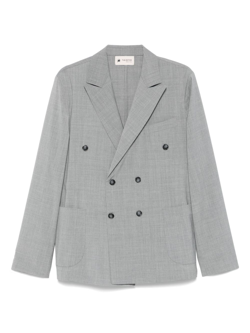The Editor mélange-effect blazer - Grey