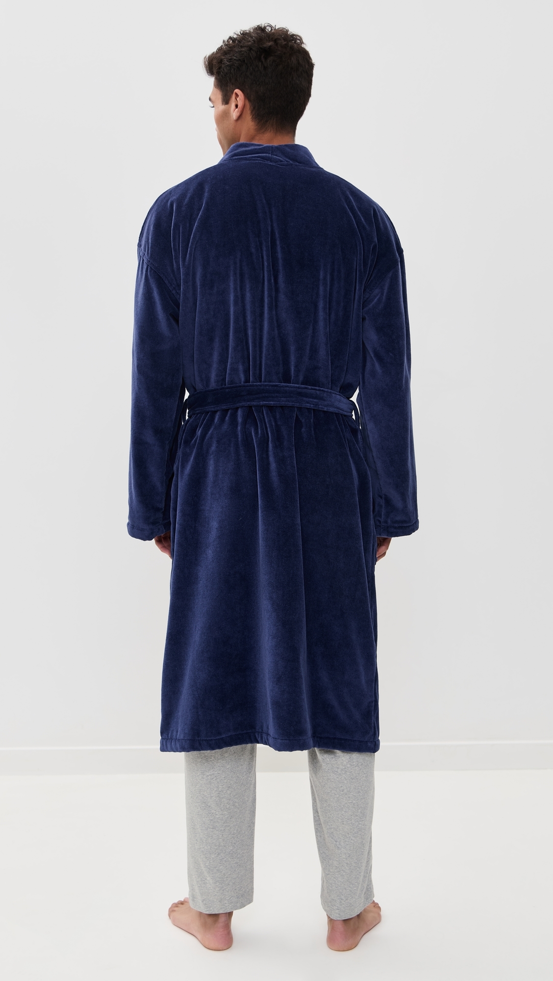 Terry Velour Robe Cruise Navy XL