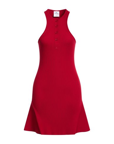 Courrèges Woman Mini dress Red Size S Viscose, Polyester