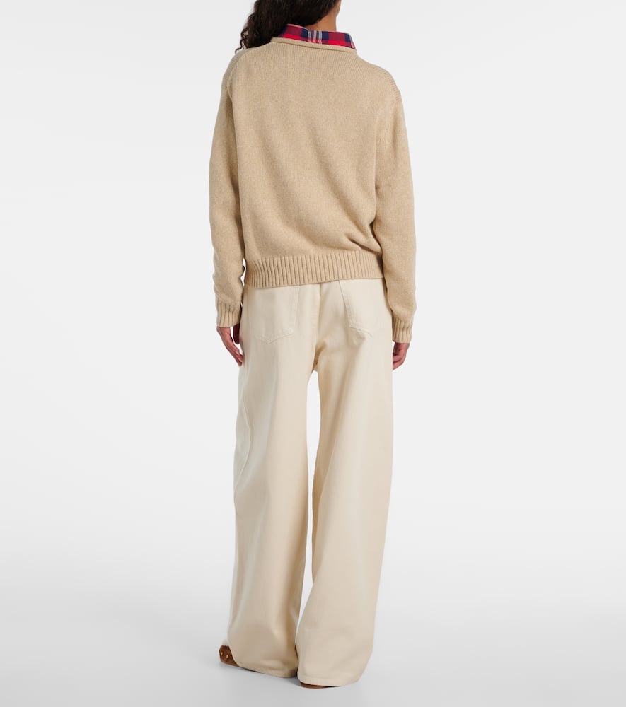 Polo Bear cotton and wool-blend sweater