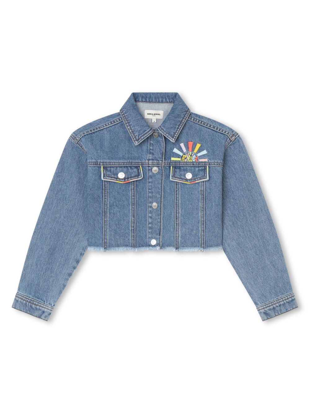 Cropped denim jacket - Blue