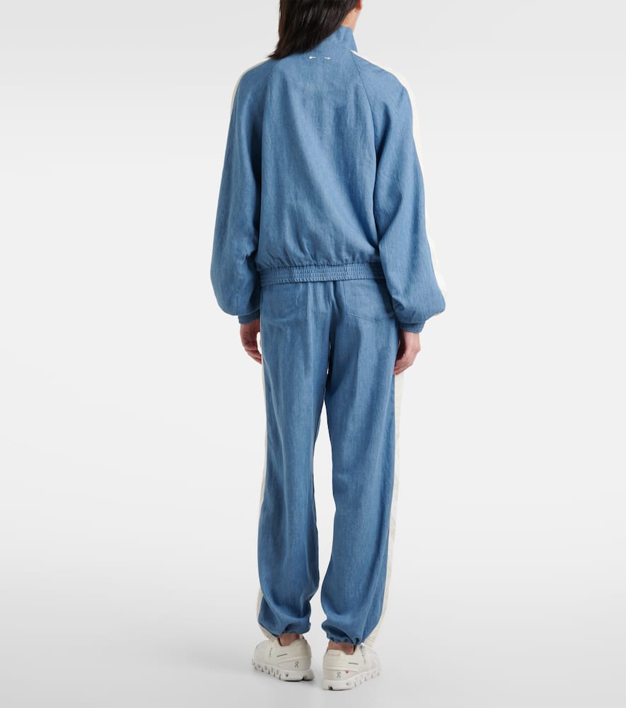 Oracle Elias hemp and cotton chambray track jacket