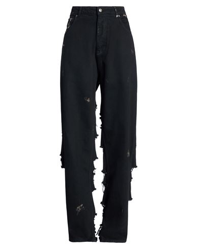 Woman Jeans Black Size 24 Cotton
