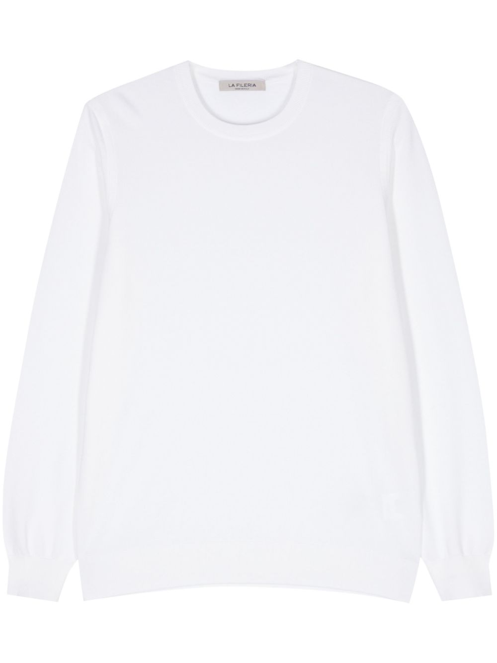Long-sleeve cotton jumper - Neutrals