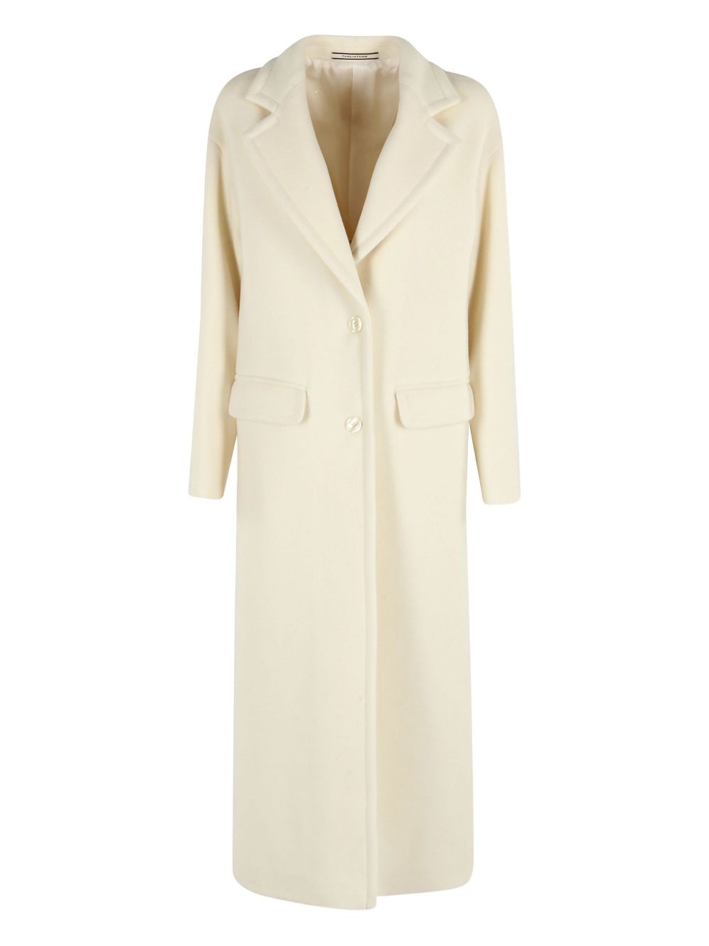 Wool single-breasted coat