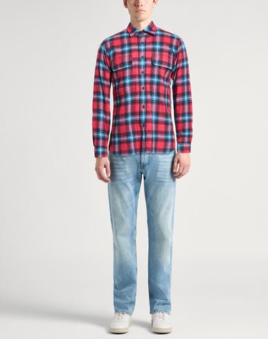 Man Shirt Red Size 15 ¾ Cotton
