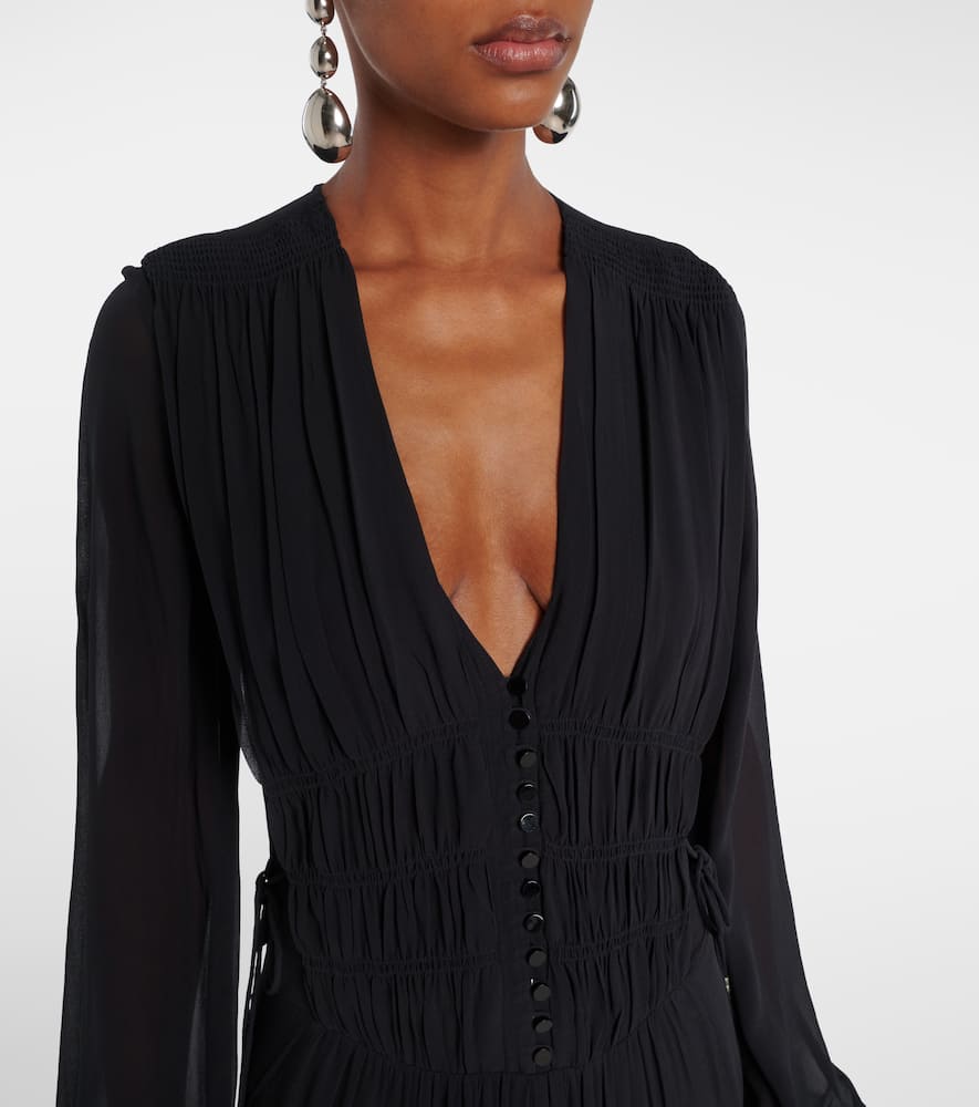 Briane shirred maxi dress