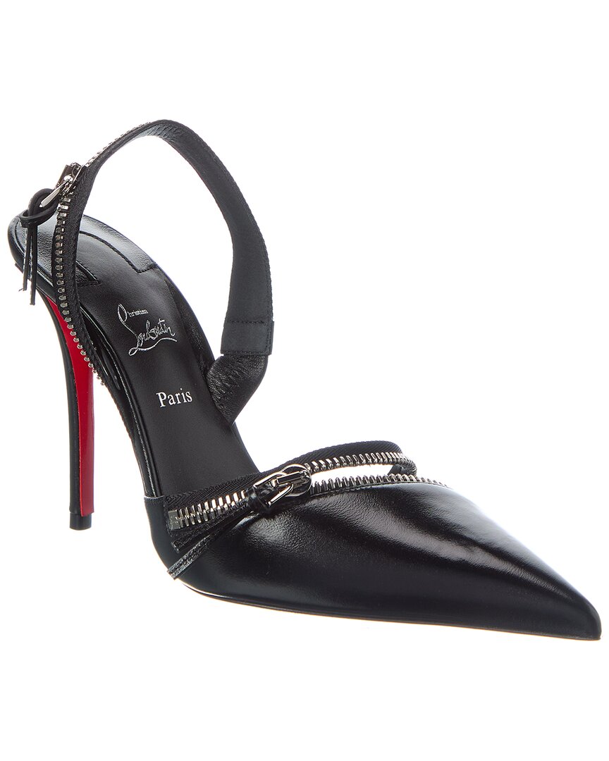 Slingyzip 100 Leather Slingback Pump