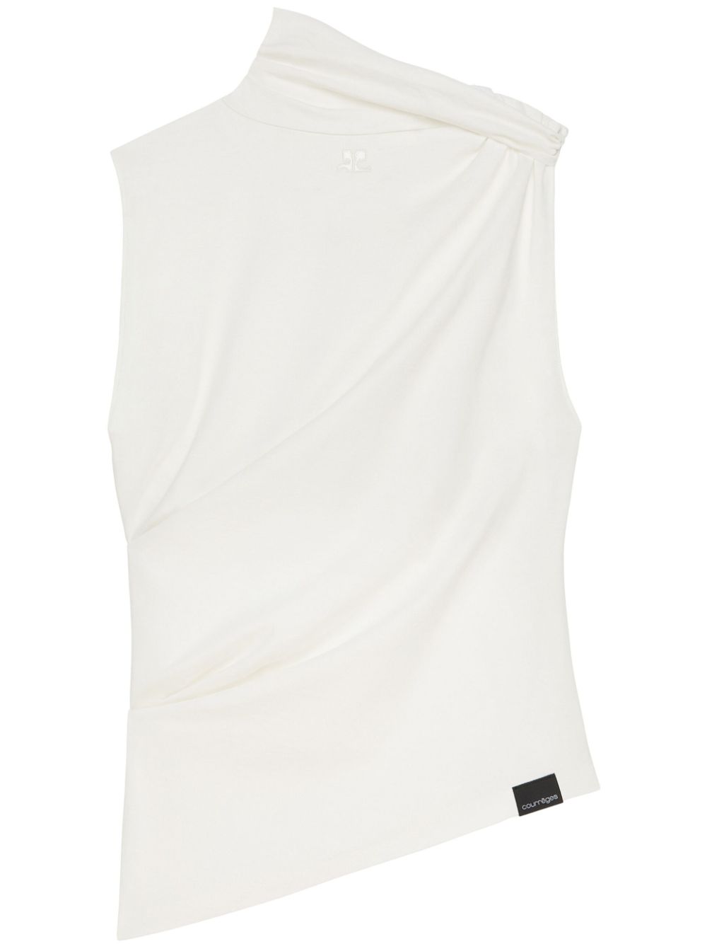 Draped top - White