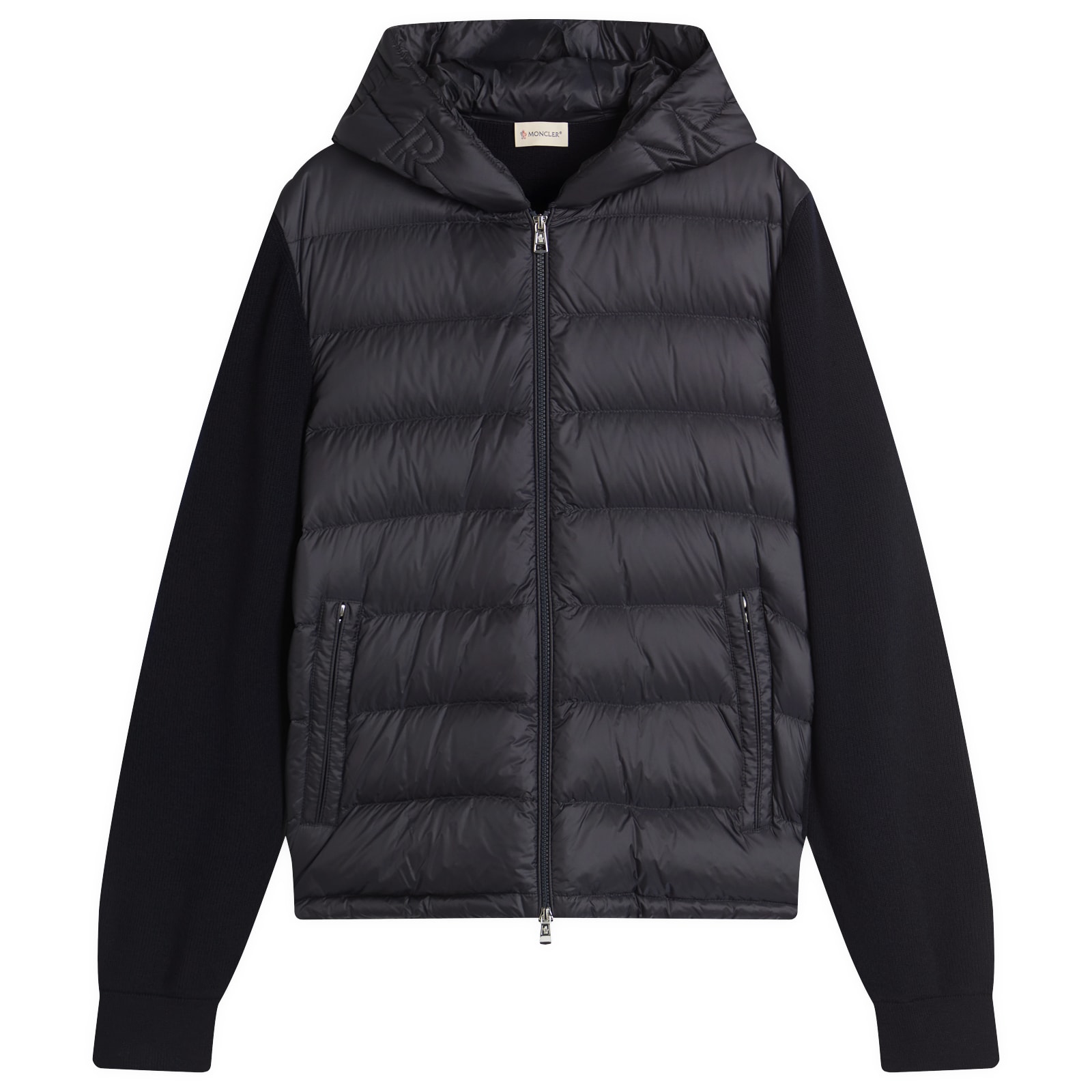 Men's Hybrid Zip Through Hooded Jacket Navy