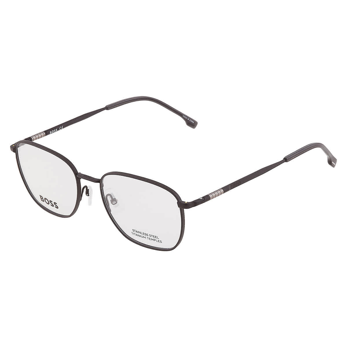 Demo Rectangular Mens Eyeglasses BOSS 1415 0003 55