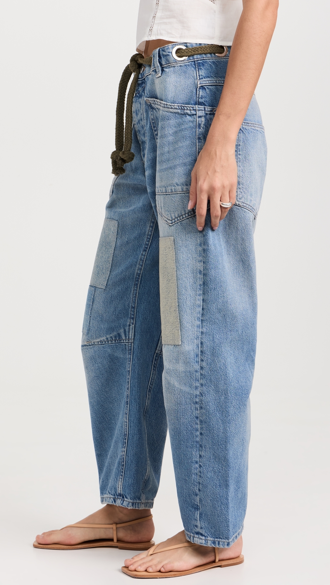 Moxie Pull-On Barrel Jeans Truest Blue