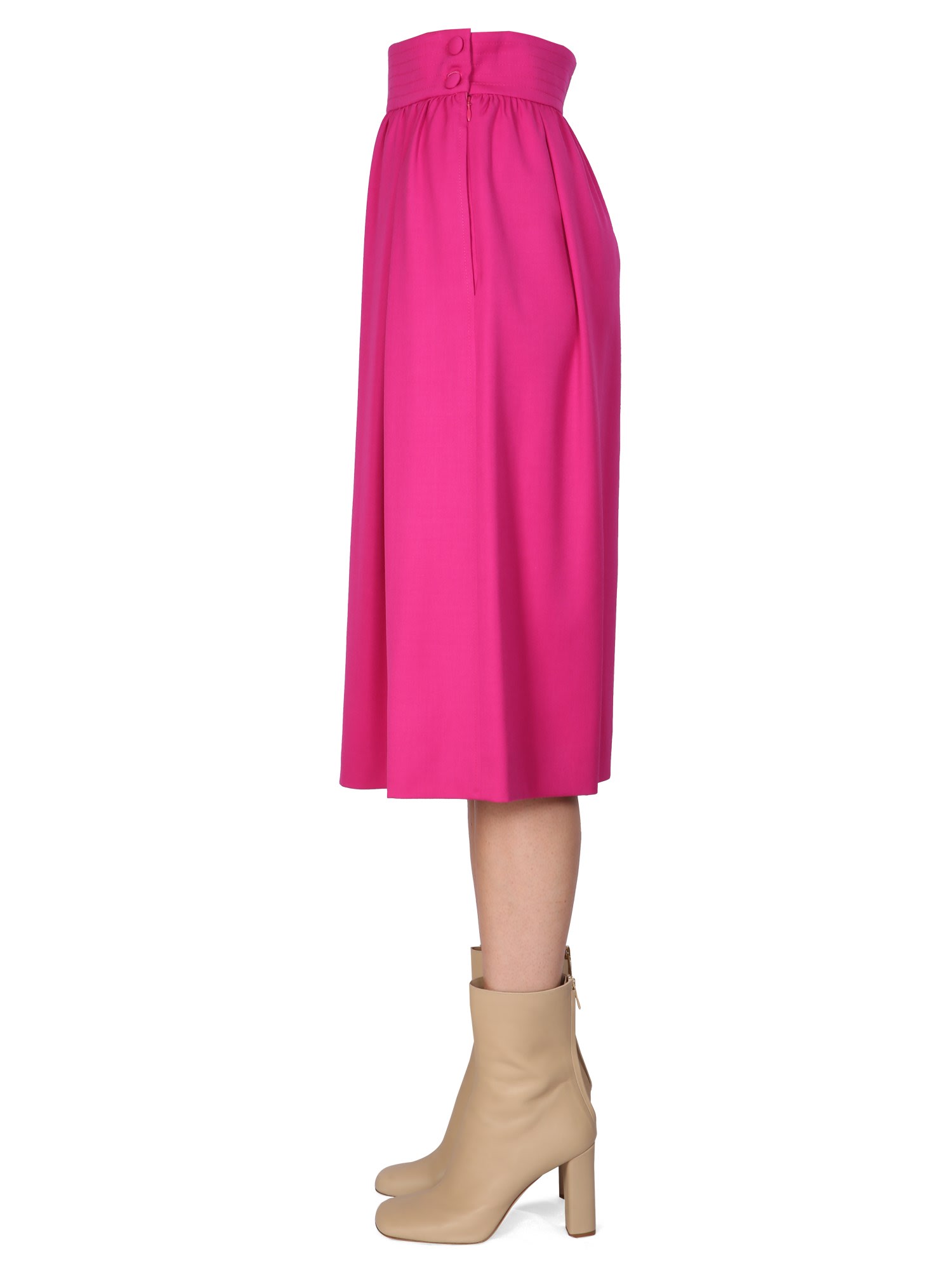 Flared Midi Skirt