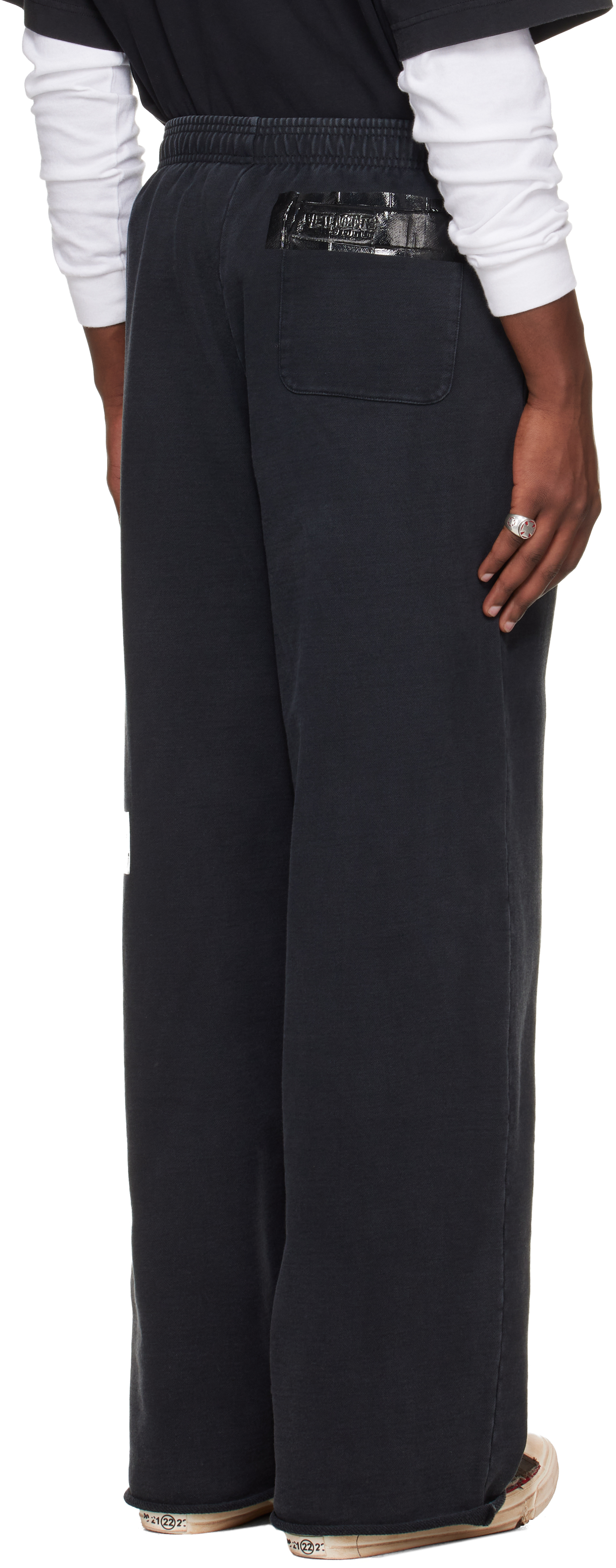 Black Taped Sweatpants