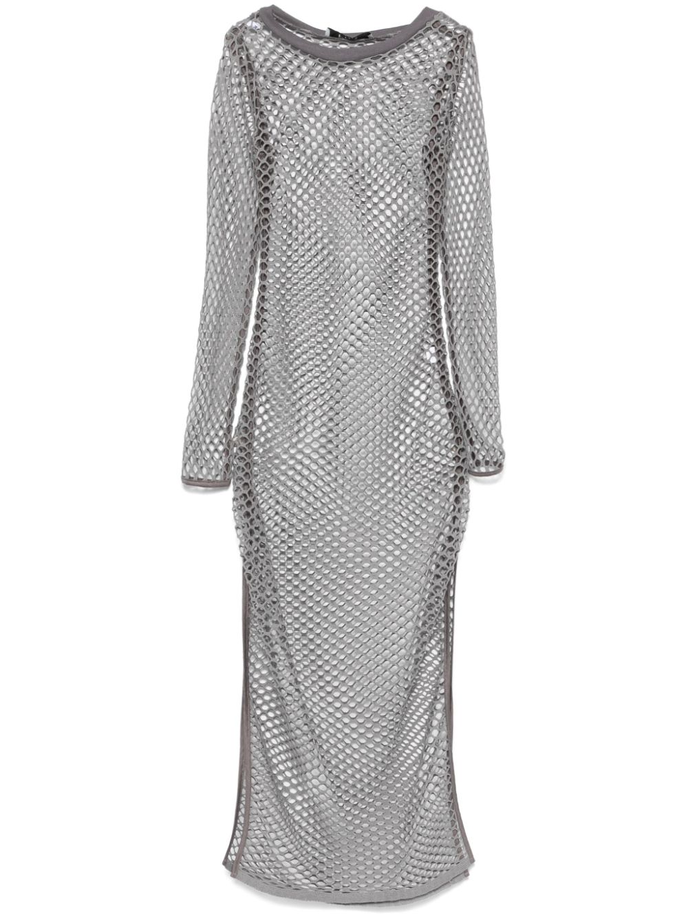 Cotton mesh dress - Grey