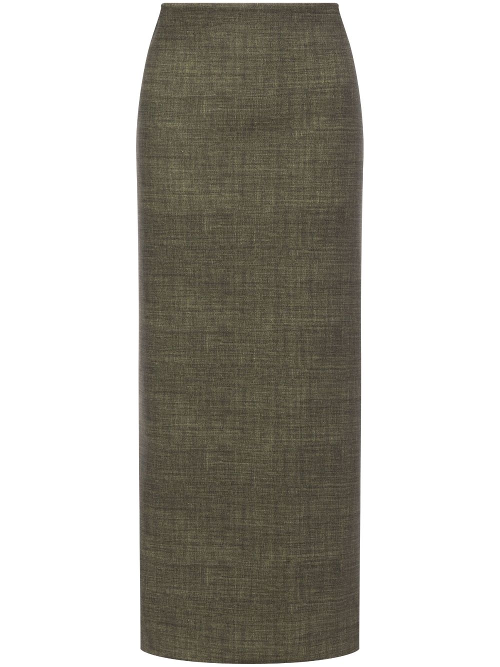 High-waisted pencil skirt - Green