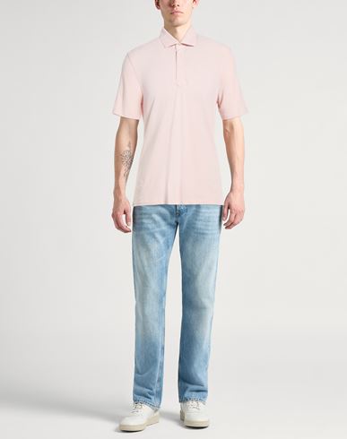 Man Polo shirt Blush Size L Cotton