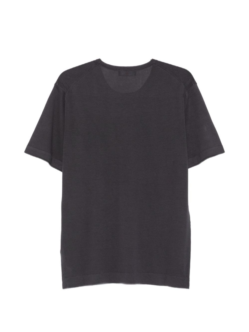 Dark Grey Solid T-Shirt