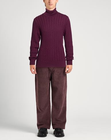 By Slowear Man Turtleneck Plum Size 46 Virgin Wool