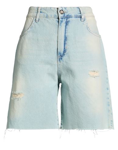 Woman Denim shorts Blue Size 8 Cotton