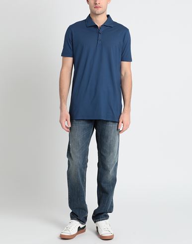 Man Polo shirt Navy Size S Cotton