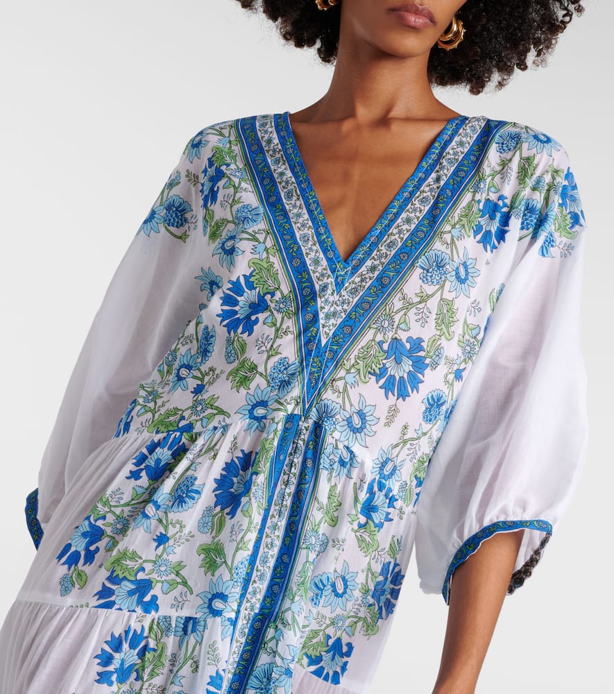 Juliet Dunn Floral cotton maxi dress