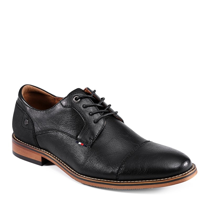 Men's Barmi Cap Toe Oxford Shoes (Black)