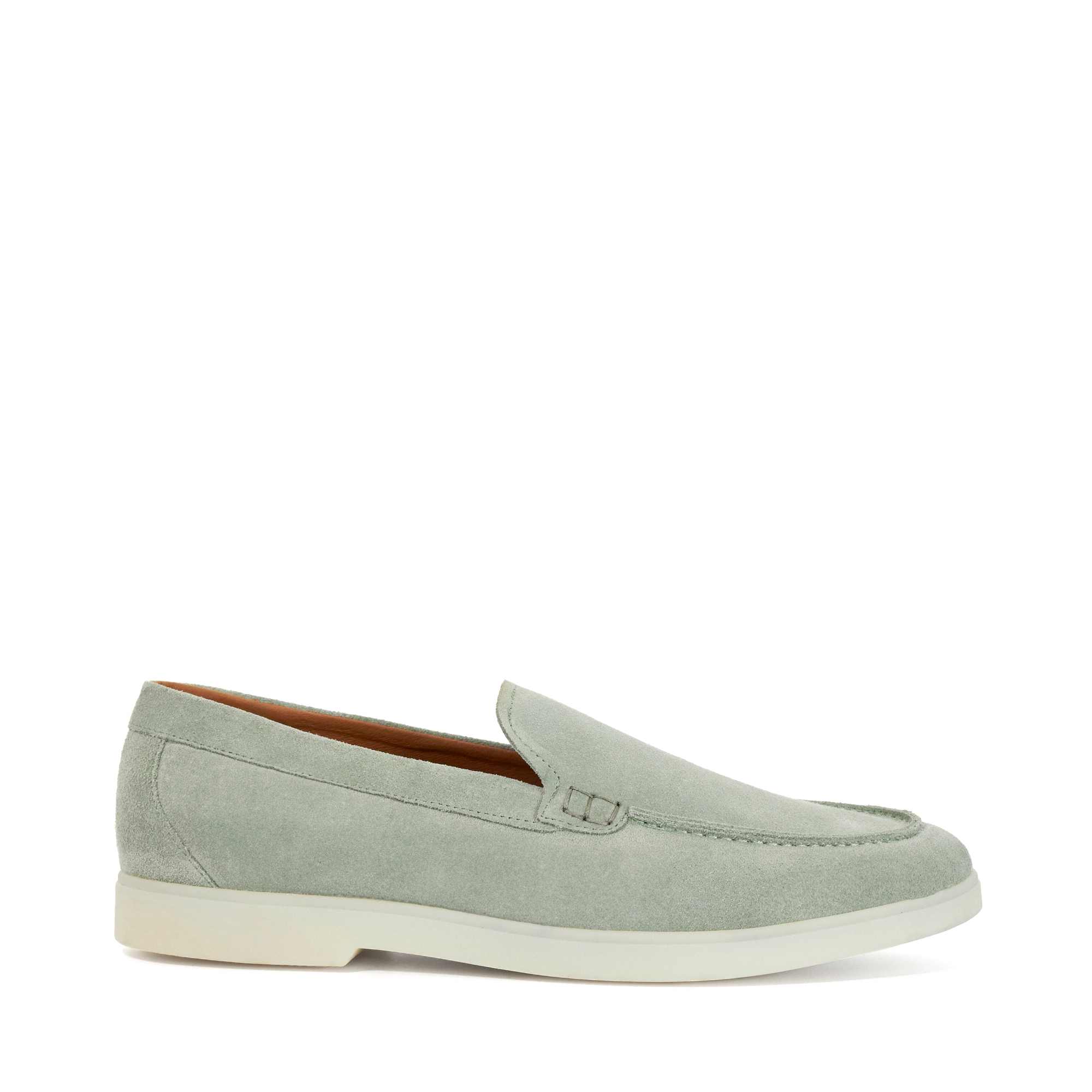 Dune London Mens Boltman Wf - Suede Casual Loafers - Green