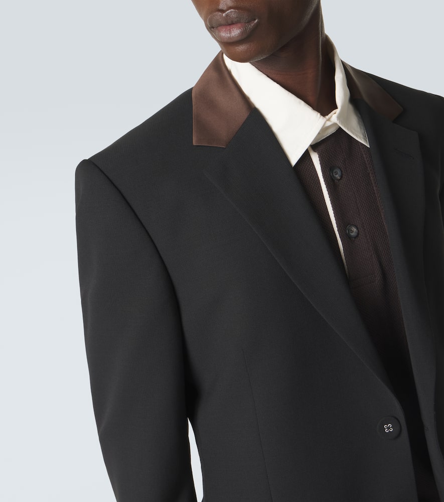 Alto satin-trimmed virgin wool blazer