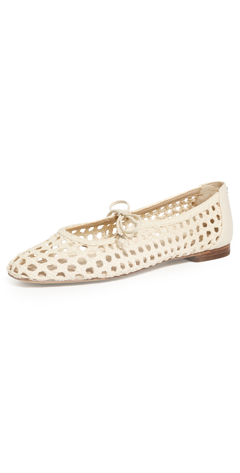Marcie Woven Flats Modern Ivory Weave