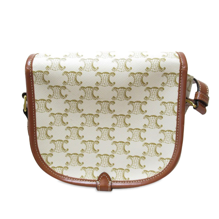 Pre-owned Medium Triomphe Coated Canvas Folco Crossbody CEH56LB3578JH2UA