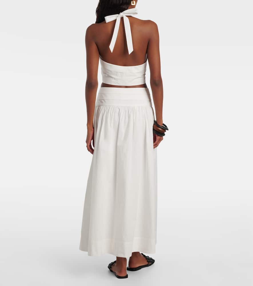 Rue cotton midi skirt