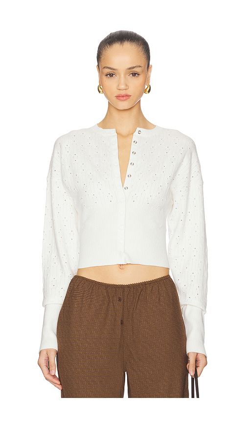 LIONESS Head in The Clouds Top in Cream. XXS also in L, M, S