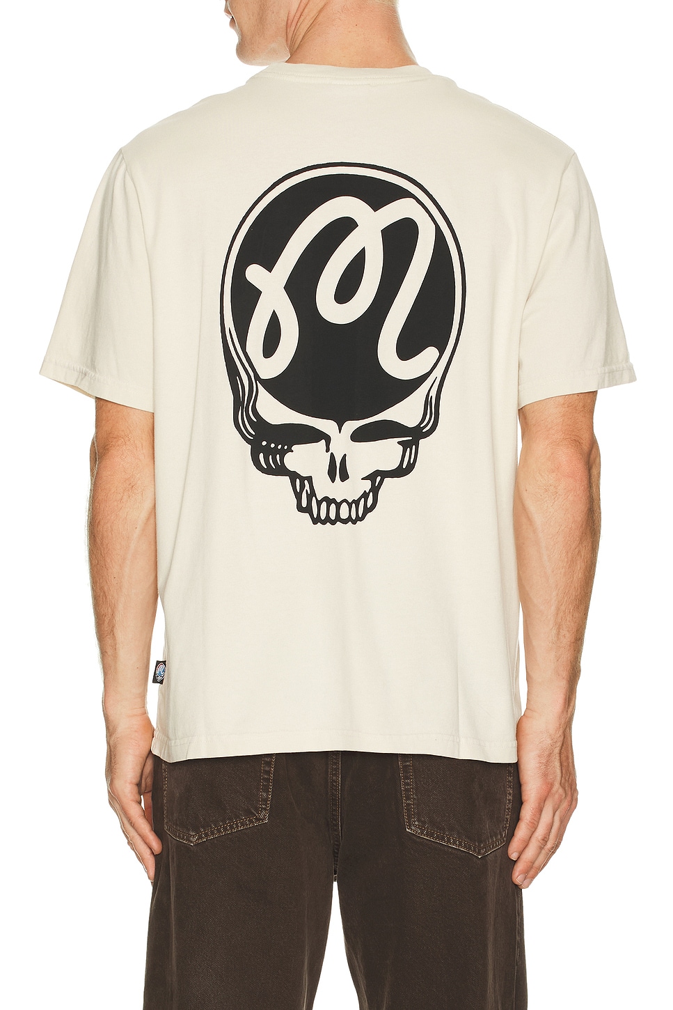 Malbon Golf x Grateful Dead Bermuda Tee in Rainy Day - Cream. M also in L, S, XL/1X